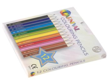 Carnival Colouring Pencils 12 Pack (Half Size)